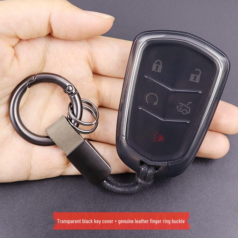 Transparent Full Coverage Key Case for Cadillac XT4 XT5 XT6 CT6 ATSL CTS XTS