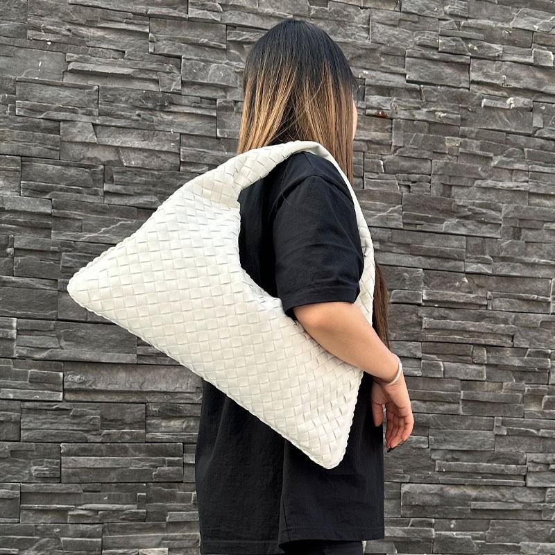 Handwoven Leather Tote Bag Women Large