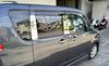 BRIGHTZ Stainless Steel Plated Pillar Panels for Toyota Solio MA15S with Visor for and Ultra-Mirror (10-Piece Set) (PIL-SIL-236) MA, MA15, A15,