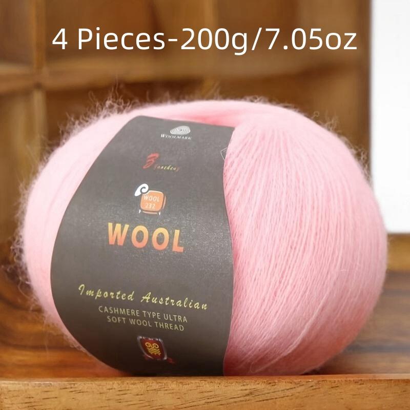 

6 шт. Пряжа из камвольной шерсти Многоцветный набор для вязания свитеров, брюк, шапок Мягкая и прочная 300 г всего