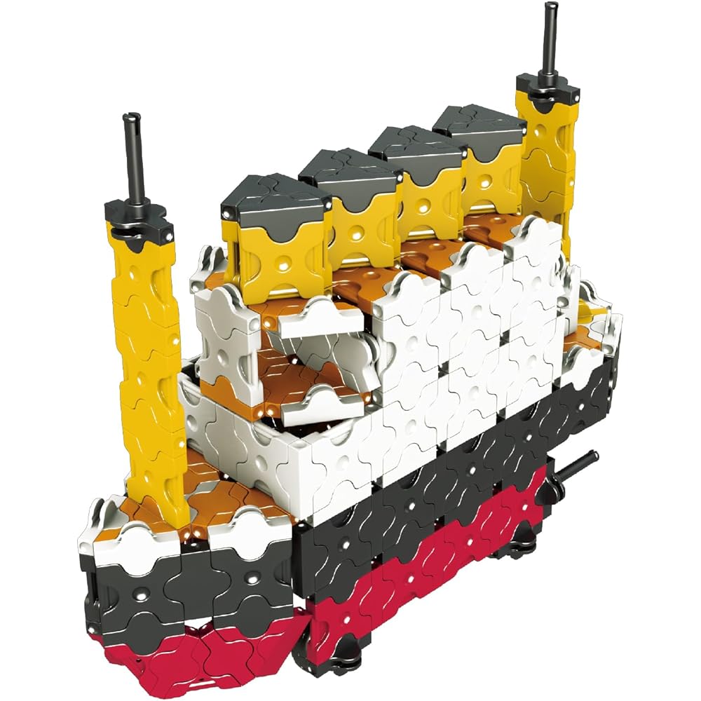 Yoshiritsu LaQ Hamacron Constructor Ship Set 420 Pieces + 12 Special Pieces Building Toy