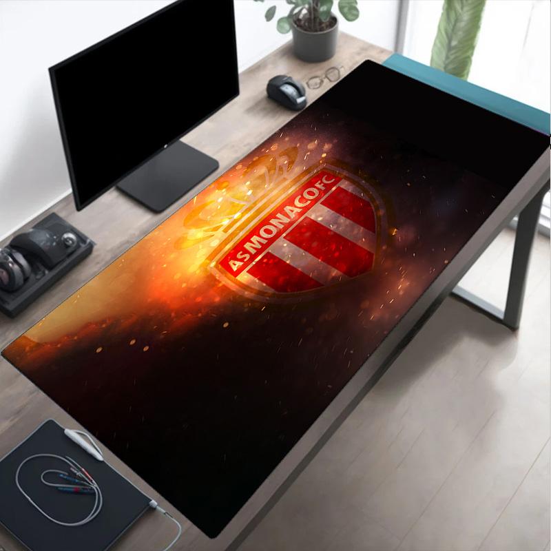 As Monaco Fc Crest Mouse pad Mouse pad, Gaming Mouse Pad, keyboard pad, Desk Decor for computer notebook Fan Gift Birthday Gift