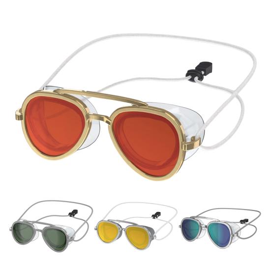 Swim Goggles Head Strap Swim Goggles for Adults Anti-Fog UV Protection Swimming Goggles with Adjustable Strap