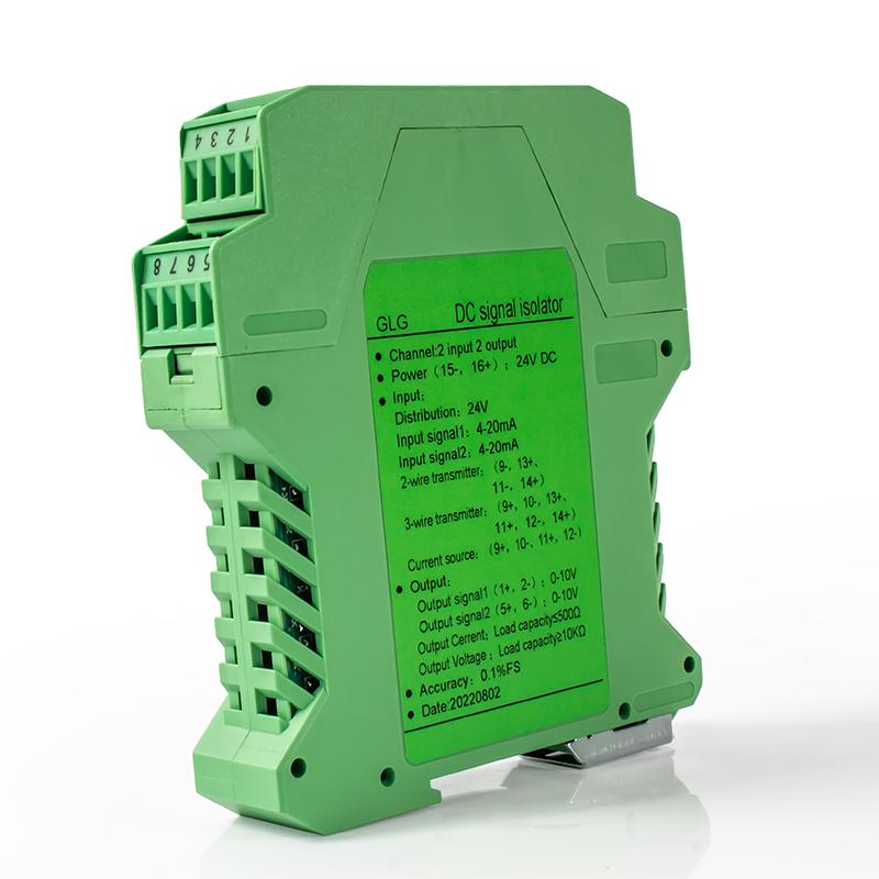 Signal Isolator Power Current Transmitter 4-20mA to 0-10V Isolator Distribution Signal Splitter 4-20mA Analog Isolation 0-5V