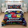 Bedding Set 1 Duvet Cover 2 Pillowcases Among Us Print Soft Bed Linen Bedroom Decor