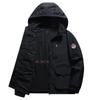 Spring and Autumn Hooded Jacket Men's Multi Pocket Outdoor Casual Jacket Windproof and Breathable Mountain Climbing Sports Casual Top