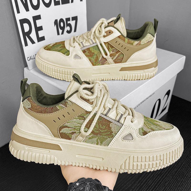 Men's shoes 2024 spring new breathable low-top student board shoes Korean version versatile casual men's sports little white tide shoes