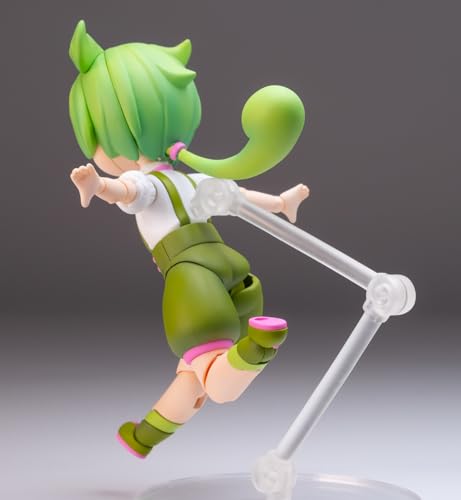 PLUM Plafia Zundamon Mini Figure Set, Approximately 100mm Tall, 1/12 Scale, Pre-Colored Plastic Model Kit, PP196