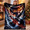 Bleach Pattern Blanket for Home Decoration, Bed, Sofa, Car Travel, Camping, Suitable for All Seasons, Birthday Christmas Gift