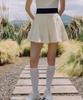 OBER GOLF Air Move Pleated Skirt (Cream)