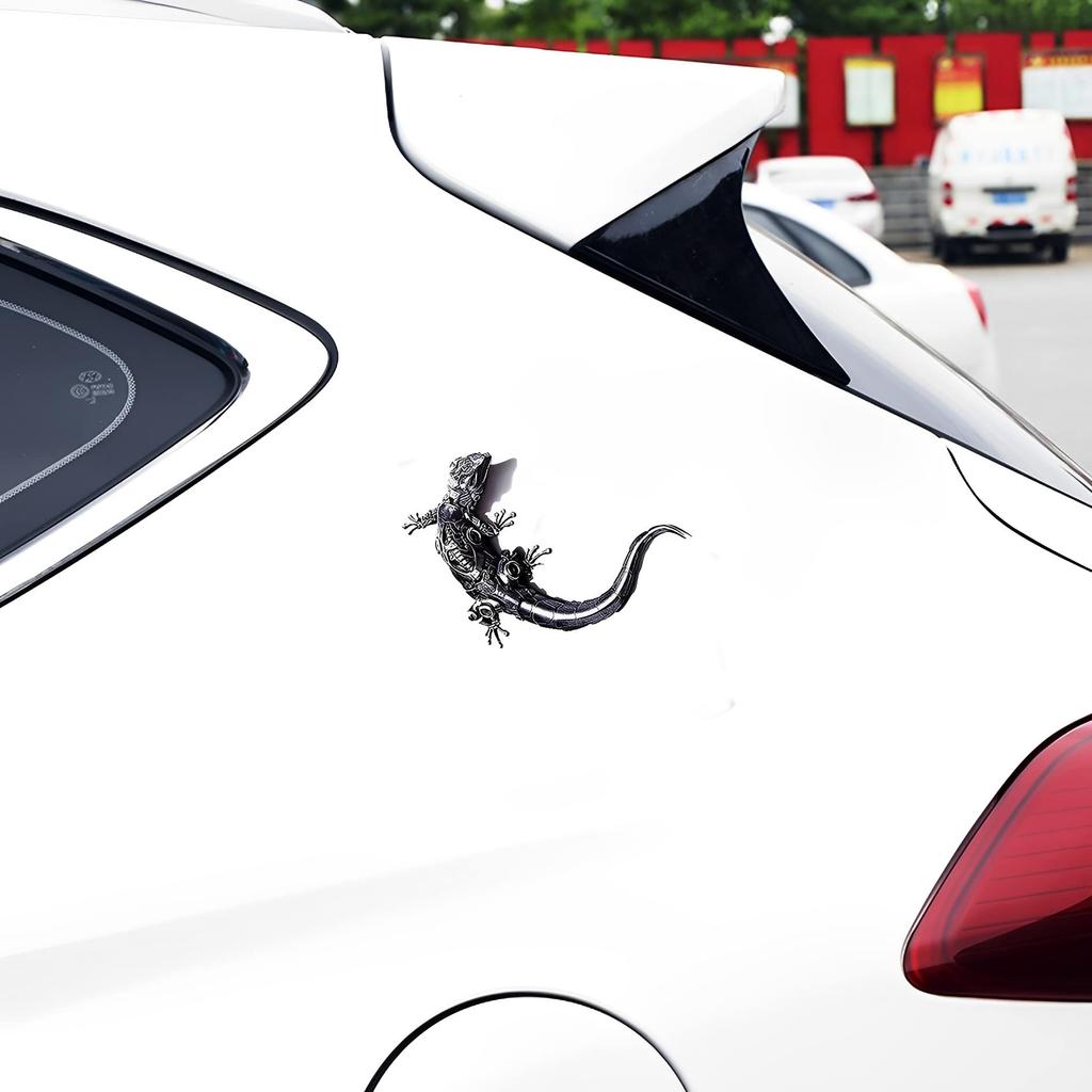 MIMIA 3D Style Sticker, Car Lizard, Gecko, Motorcycle Seal, 3D, Stylish, Customizable, Emblem, Dress-up, Gecko, Gecko