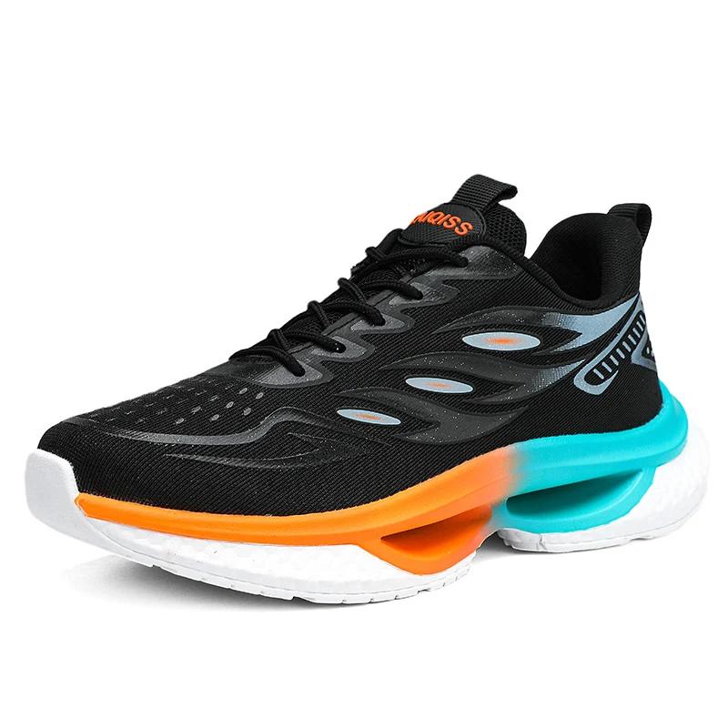 

Новая повседневная спортивная обувь с мягкой подошвой, легкая, нескользящая, износостойкая и легкая, удобная обувь для ходьбы и бега 45