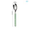 Colorful Handle Cutlery 304 Stainless Steel Creativity Gift Flatware Knife Fork Spoon Drop Ship