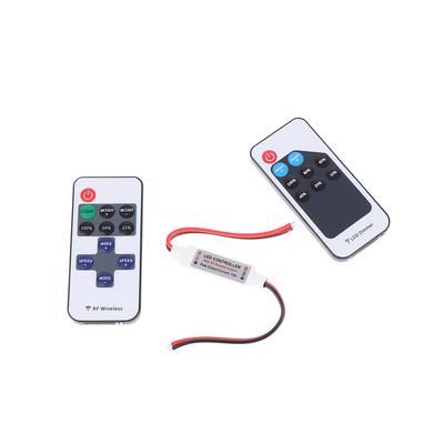 Mini LED Single Color Dimmer DC 5V 12V 24V 6A 5050 2835 Strip Lights Constant Voltage PWM Signal Controller With RF 9/Key Remote