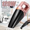 120W Cordless Wireless Handheld Vacuum Cleaner Dry & Wet Rechargeable Home Car -Black/Rose Gold