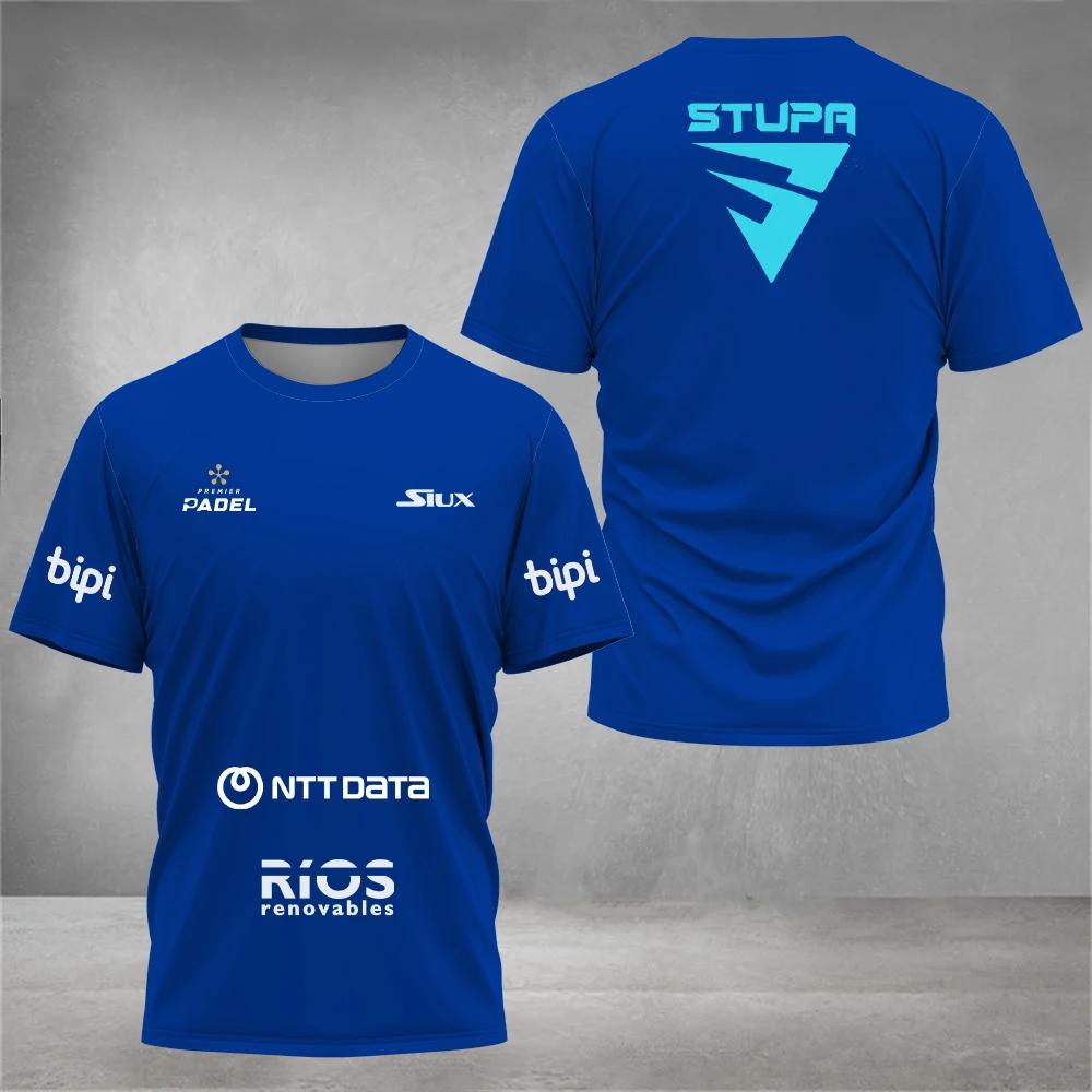 ETST 005 PADEL Kleding Zomer Sneldrogend Korte Mouw Street Ademend Heren Top Padel Sport T-shirt Ademend Korte Mouw Fitness Serie L