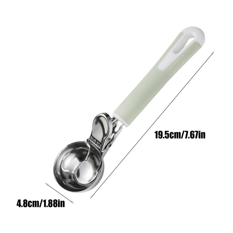 Ice Cream Scoop Stainless Steel Nonstick Anti-Freeze Scooper Spoon Baller For Kitchens Bakeries Buffets Desserts Meatball Cookie