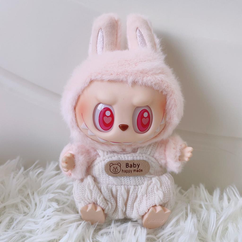 Sitting Party Labubu Baby Clothes Sitting Posture Labubu Cloth Vinyl Doll Pendant Strap