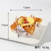Home Decor PU  Simulated Square Paper Cup Bread Model Cup Fruit Cream Brushed Cake Dessert Shooting Prop Decoration