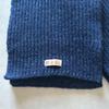 Used OLD JOE Ribbed Knit Wool Scarf Navy A/W