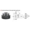1.5M Helical Gear 45-Degree 12/13/14/15/16/17/18/19/20 Tooth Spiral Metal Gear Parallel Staggered LEFT/RIGHT