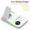 4 In 1 Wireless Charger Alarm Clock Stand For Samsung S26 S25 Galaxy Watch 8 7 6 5 Active 2 Buds4 Pro 3/2 Fast Charging Station
