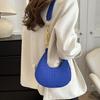 Sophisticated Shoulder Bag Felt Handbag Crossbody Bag with Chain Strap for Women