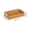 Handmade Wicker Storage Baskets Compact Bread Fruit Organizer for Everyday Use