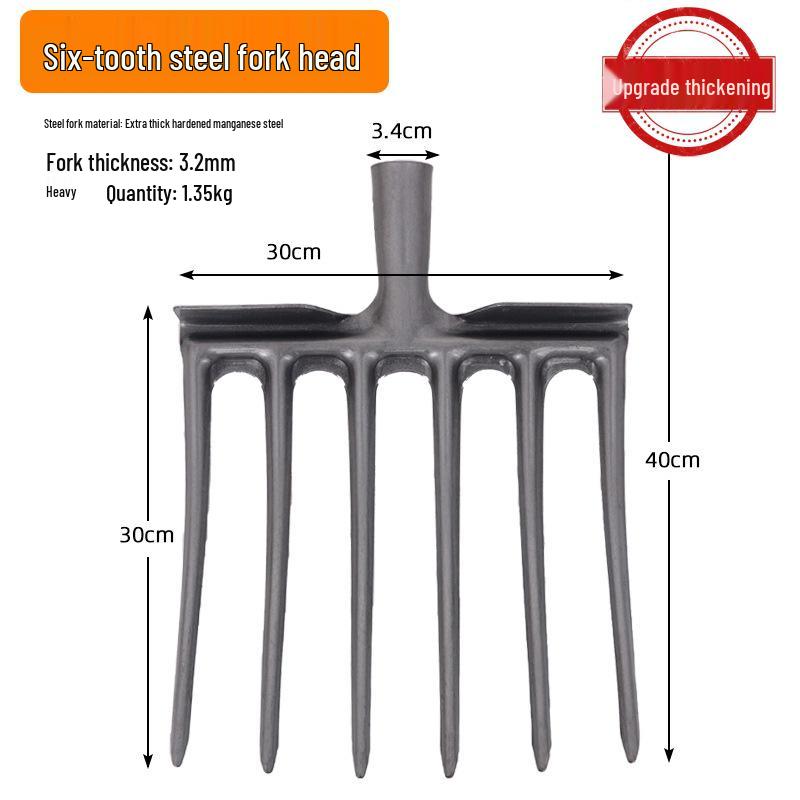 Landwirtschaftliche Bodenkralle: Stahl 4-Zinken Werkzeug zum Graben und für die Landwirtschaft