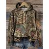 Fashion Women's Hooded Hoodies 3D Print Floral Graphics Casual Sweatshirts Pullovers Streetwear Women's Clothing Fall Winter