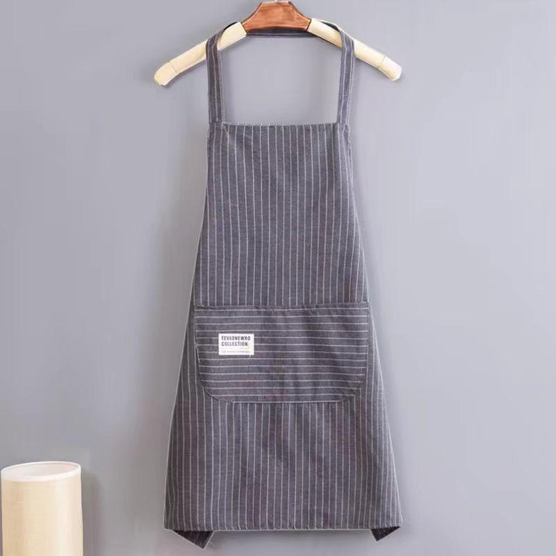 Breathable Stain-Proof Cotton Cooking Apron for Adults