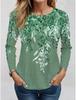 Fashion Women's T Shirt Tee 3D Print Floral Graphic Casual Holiday Fashion Long Sleeve T-shirt O-Neck Yellow Sweatshirt Pullover