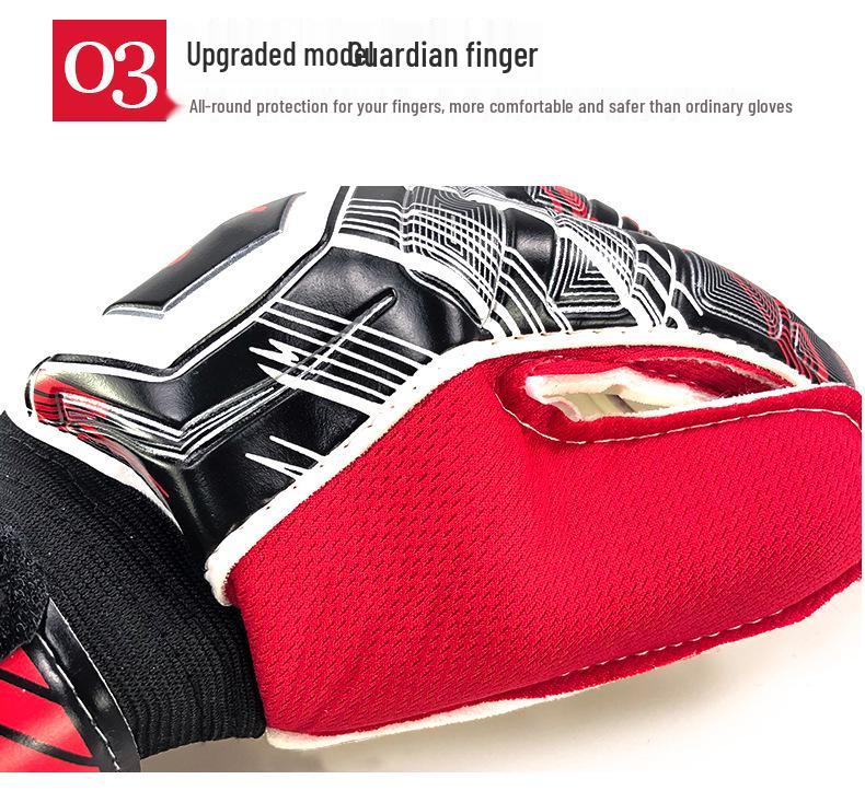 Anti-Kollisions-Latex-Torwarthandschuhe für Jugendliche und Erwachsene - Handschutz für Fußball