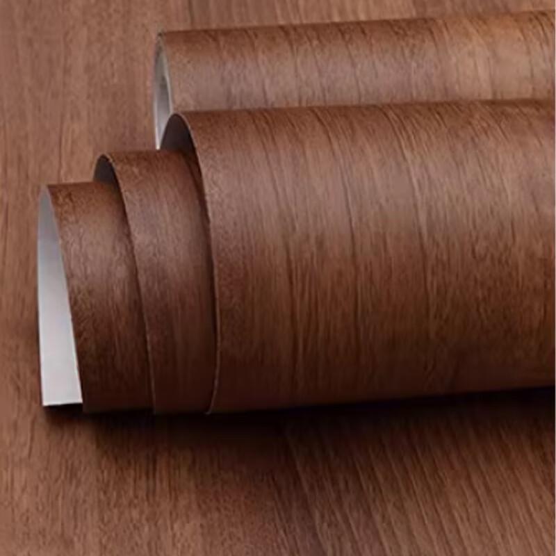 Light Walnut Wood Grain Self-Adhesive Film