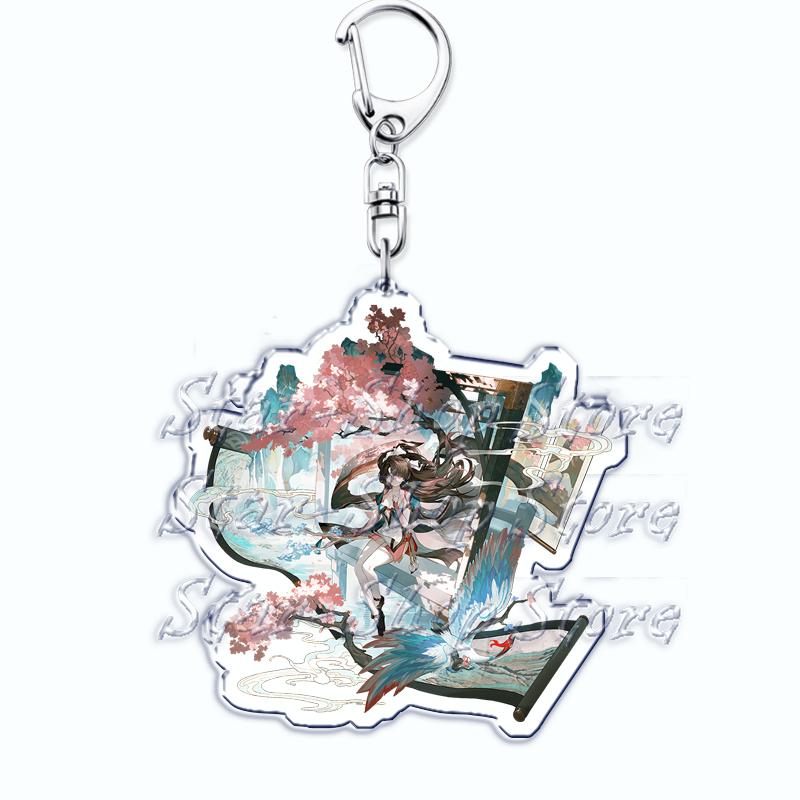 

Wuthering Waves Characters Keychains for Accessories Bag Game Ring Keyrings Jewelry Gacha Jiyan Gaming Gamer Friends Fans Gifts