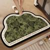 Irregular Simple Printing Bathroom Thickening Mat Bath Non-slip Carpets In Wash Basin Bathtub Side Floor Rug Shower Room Doormat Memory Foam 3D Pad