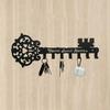 1PC Metal Key Holder, Black Wall Mounted Hook, Ornamental Hanger for Home Decor, Entryway Storage