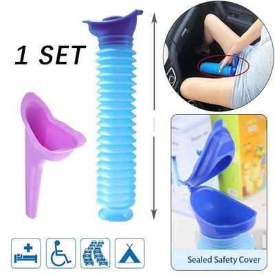 1 set da 750 ml portatile per donne o uomini, orinatoio per adulti da campeggio all'aperto, urina da viaggio di alta qualità