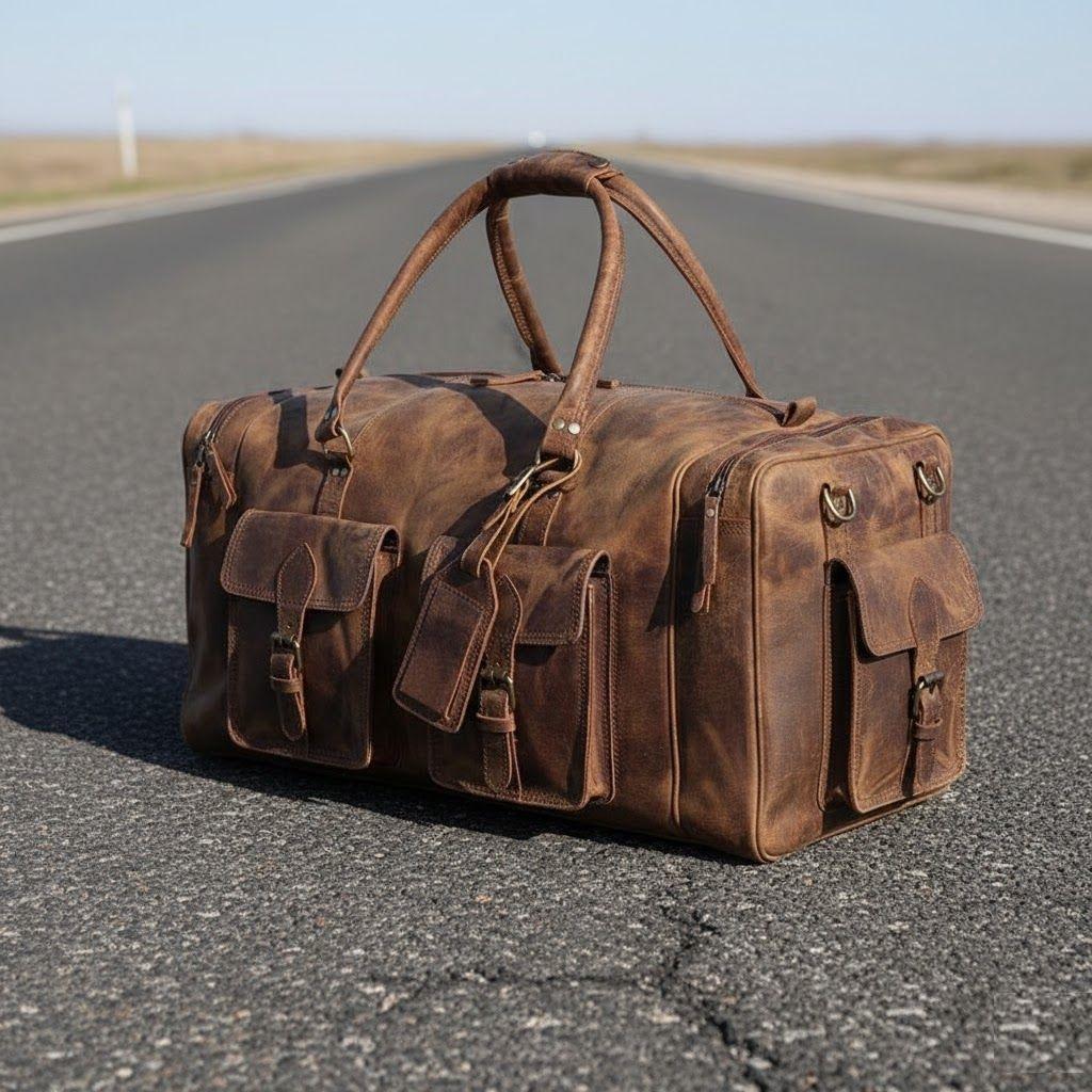 Kožená cestovní taška, kožená víkendová taška, víkendová taška kožená cestovní taška kožená taška přes noc pánské cestovní tašky pro manžela tátu kožená cestovní taška
