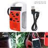 Kunststoff Solar Tragbar Handkurbel Multifunktional AM FM Radio Handy Powerbank LED