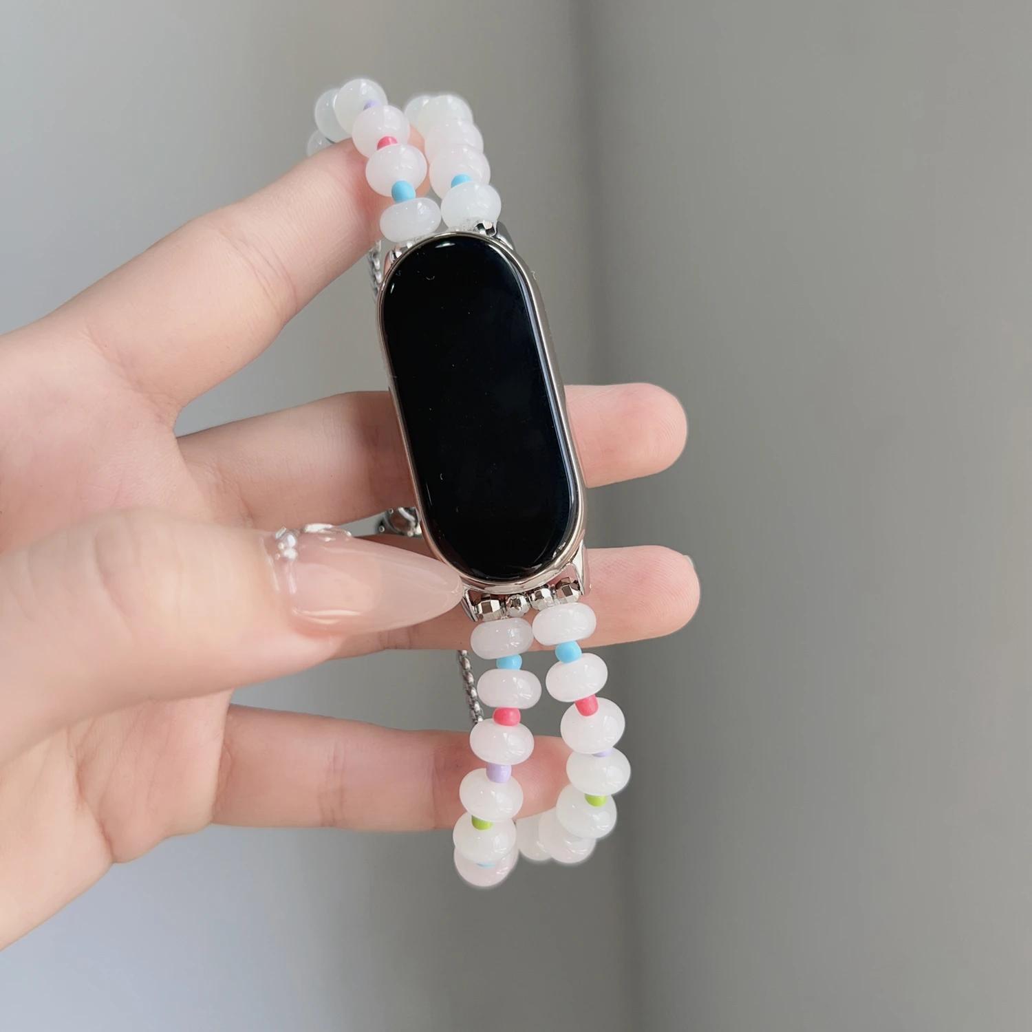 

New Summer colored bracelet strap for Xiaomi band 10/9/8/NFC For XIAOMi Band 10 білий