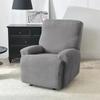 4pcs/set Stretch Recliner Sofa Cover Jacquard Armchair Slipcover with Side Pocket Accent Chair Furniture Protector Cover