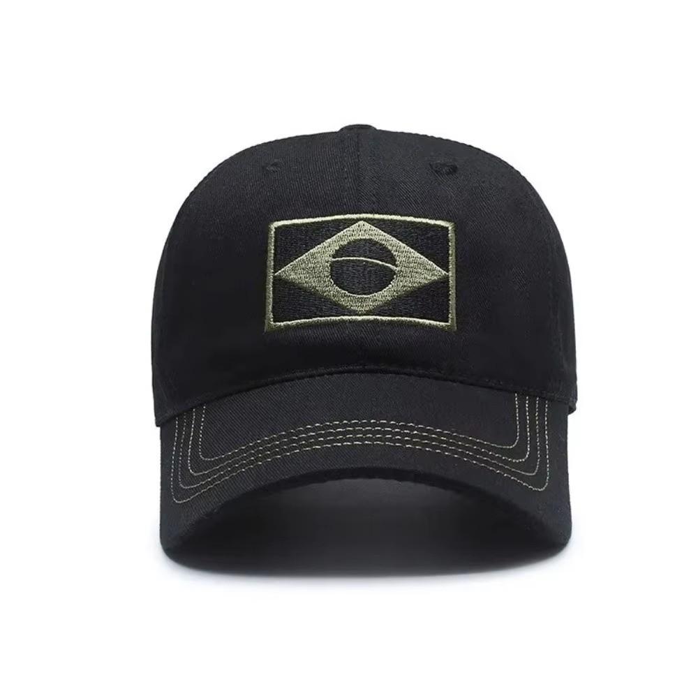 New Embroidered Baseball Cap Cotton Adjustable Men's Peaked Cap Breathable Brazilian Hats Outdoor Sports