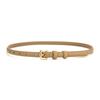 Womens Genuine Leather Slim Waist Belt For Dresses And Shirts With Metal Buckle For Casual Or Office Wear