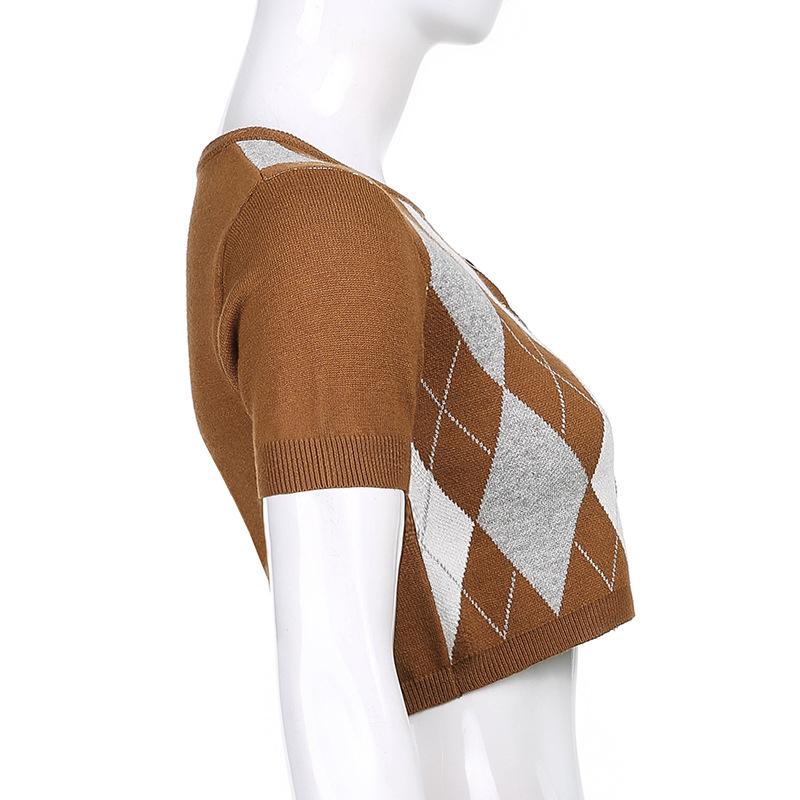 Buy Summer Women's Diamond Plaid Print 