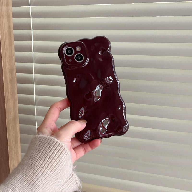 

Ankela Wine Red iPhone Case for 16 Pro Max, 15, 14, 13 - Bubble Anti-fall Protection 14 Pro Max