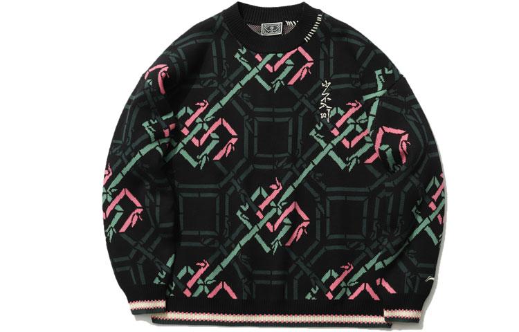 Li Ning Sweaters Men s Black Crew Neck Moderate Other AMBR017-3 M