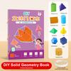 1/3 Stück Zugband 3D Geometrie Lernbuch mit 40162 Körpern DIY Papierfalten Geometriemodellbausatz Geflochtene Schnur Volumen Oberfläche
