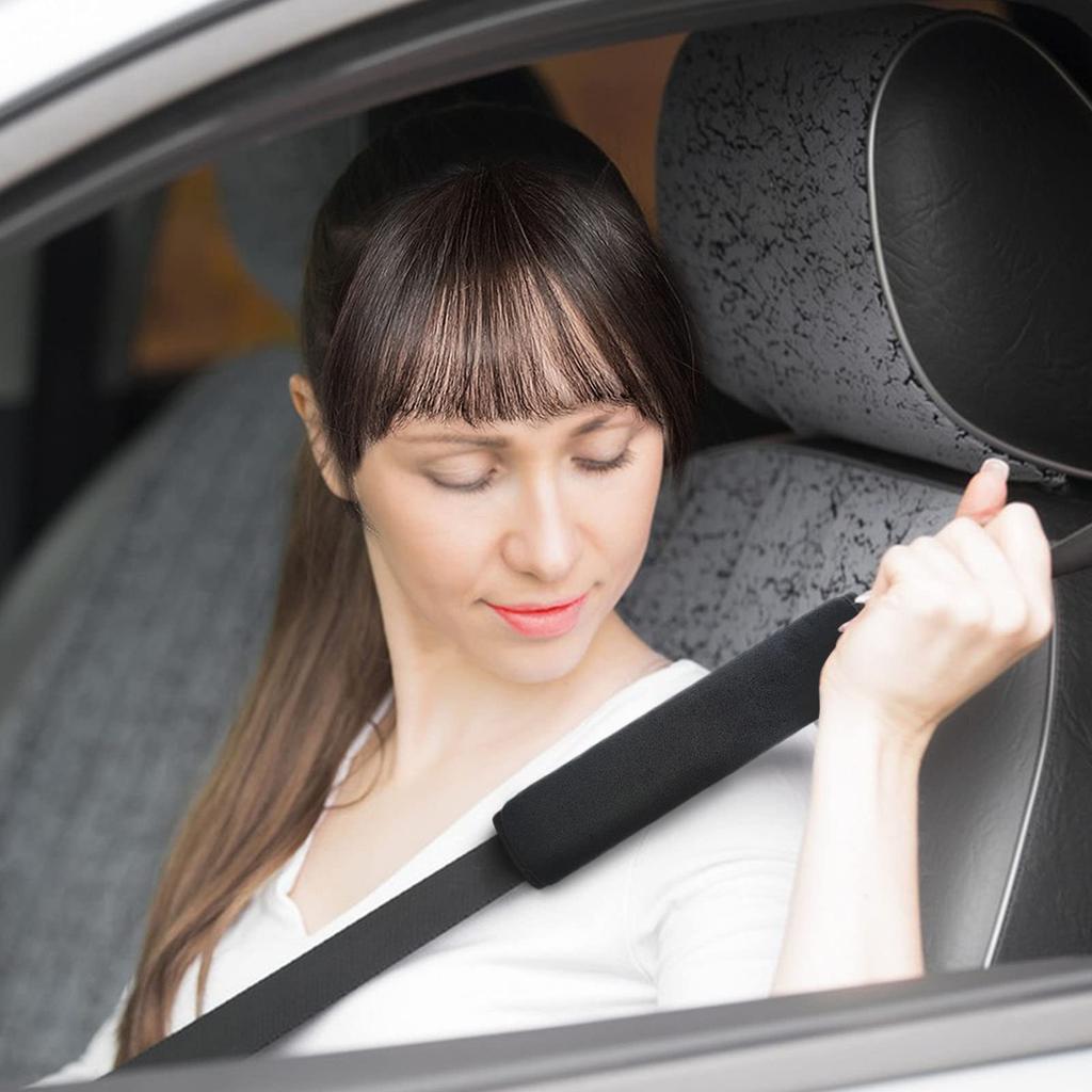 Set of 2 Seat Belt Covers Seat Belt Pads Black Seat Belt Pads Soft