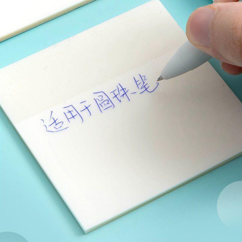 Trendy Transparent Sticky Notes: Waterproof PET, Strong Adhesion, Creative Korean Style Memo Pad